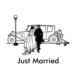 Vintage 1920s Bride & Groom Wedding T-Shirt