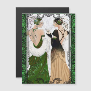 Vintage 1920s Christmas Martini Flapper Ladies