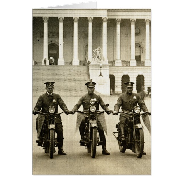 Vintage 1920s Motorcycle Cops (Front)