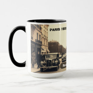 Vintage 1920s Paris Street Eiffel Tower Classic Mug