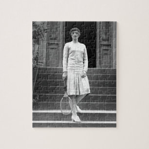 Vintage 1920s Women's Tennis Fashion Jigsaw Puzzle