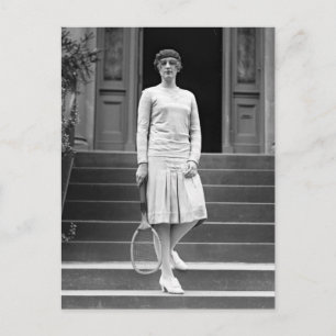 Vintage 1920s Women's Tennis Fashion Postcard
