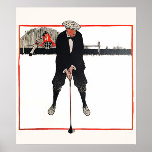 Vintage 1921 Golf Print