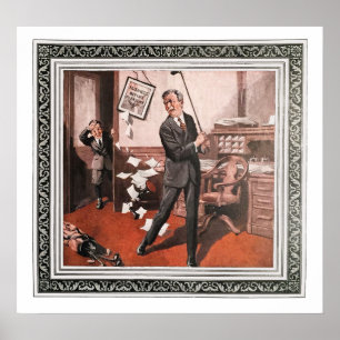 Vintage 1923 Golf Print