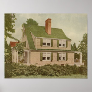 Vintage 1927 House Design 10A1 Print Exterior
