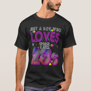 Vintage 1928 Birthday Just A Boy Who Love The 28S T-Shirt