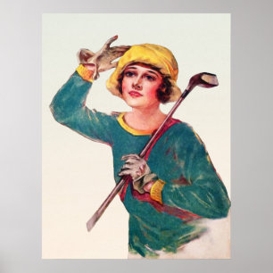 Vintage 1929 Golf Print