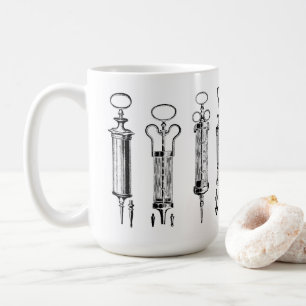 Vintage 1929 Medical Syringes Coffee Mug