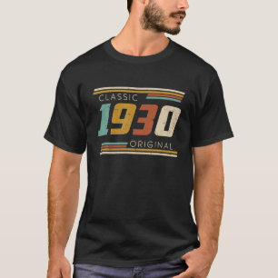 Vintage 1930 Made In 1930 92Nd Birthday 92 Years O T-Shirt