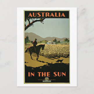 Vintage 1930s Australia travel advert Postcard