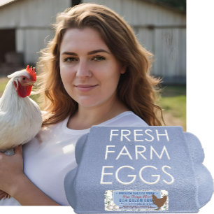 Vintage 1930s Botanical Farm Design Hen Egg Carton Return Address Label