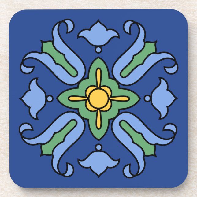 Vintage 1930s Catalina Island Tile Set Coaster (Front)