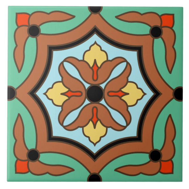 Vintage 1930s Catalina Island Wrigley Tile (Front)