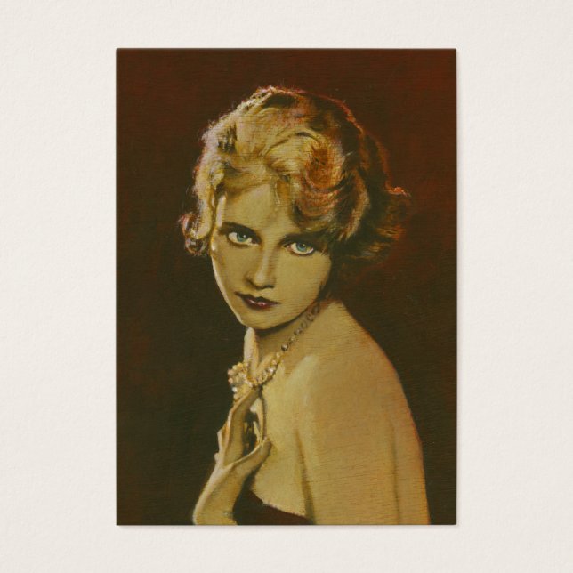 Vintage 1930's Fashion Business ACEO Card (Front)