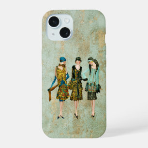 Vintage 1930's Fashion Illustration iPhone 15 Case