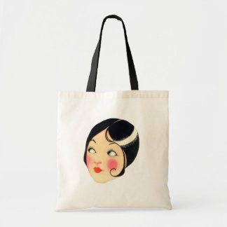 Vintage 1930's Flapper Woman Tote Bag