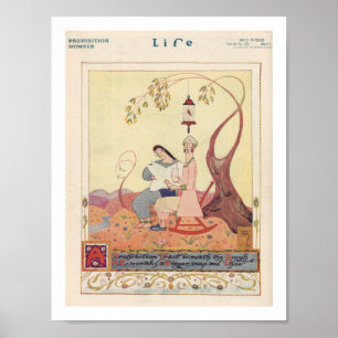 VINTAGE 1930s MAGAZINE COVER ILLUSTRATION Poster