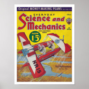 VINTAGE 1930s MAGAZINE COVER ILLUSTRATION Poster