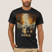 Vintage 1930s Paris Travel Poster Eiffel Tower