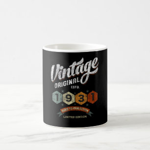 Vintage 1931 Aged to Perfection Birthday Gift Coffee Mug