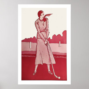 Vintage 1932 Golf Print