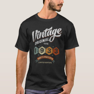 Vintage 1933 Aged to Perfection Birthday Gift T-Shirt