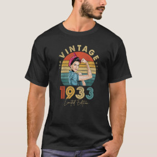 Vintage 1933 Made In 1933 90th Birthday  90 Year O T-Shirt