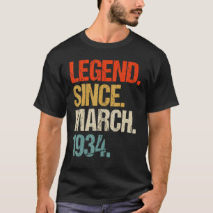 vintage 1934 89th birthday retro 89 years old 1 T-Shirt