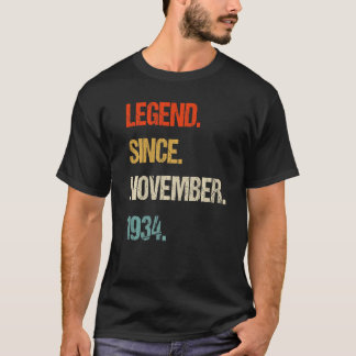 vintage 1934 89th birthday retro 89 years old T-Shirt