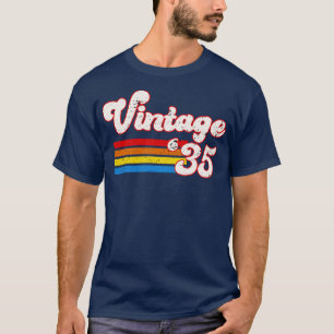Vintage 1935 Birthday Shirt Retro 35 Birthday Shir