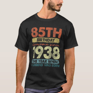 Vintage 1938 85 Year Old Gifts Limited Edition 85T T-Shirt