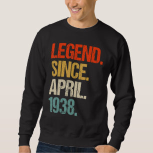 vintage 1938 85th birthday retro 85 years old sweatshirt