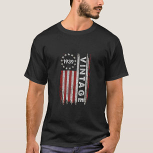 Vintage 1939 85th Birthday Gifts 85 Years Old Amer T-Shirt