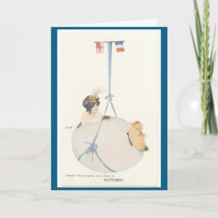 Vintage 1940s Easter Egg Nostalgia Springtime Card