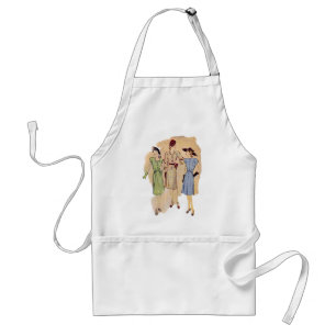 Vintage 1940s Fashion Standard Apron