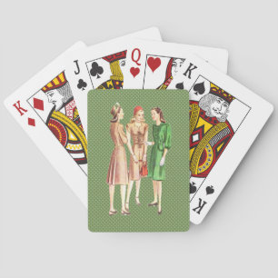 Vintage 1940s Fashion V2 Playing Cards