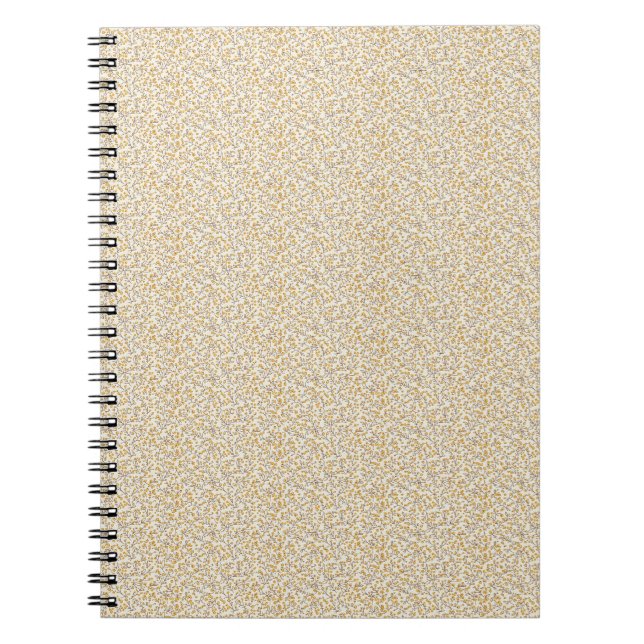 Vintage 1940s Mustard Berry & Leaf Notebook (Front)