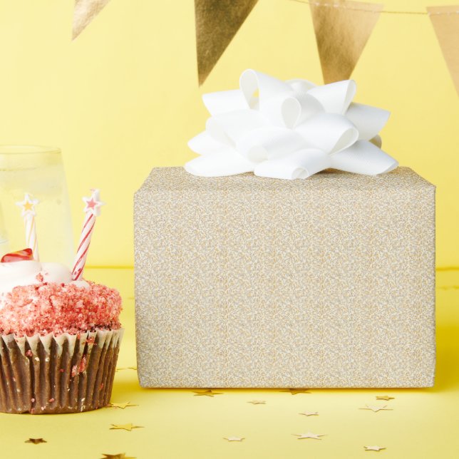 Vintage 1940s Mustard Berry & Leaf Wrapping Paper (Birthday Party)