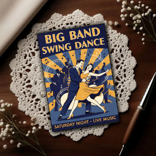 Vintage 1940s Swing Dance  Postcard