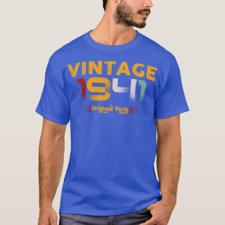 Vintage 1941 Original Parts Family Birthday Gift T-Shirt