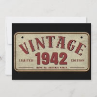 Vintage 1942 Limited Edition All Original Parts