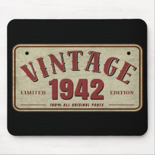 Vintage 1942 Limited Edition All Original Parts Mouse Pad