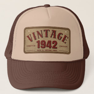 Vintage 1942 Limited Edition All Original Parts Trucker Hat