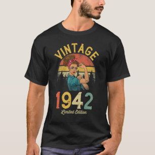 Vintage 1942 Made In 1942 81th Birthday Women 81 Y T-Shirt