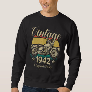 Vintage 1942 Original Parts Motorcycle Rider Sweatshirt