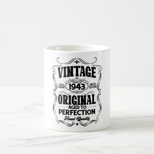 Vintage 1943 aged to perfection coffee mug (Center)
