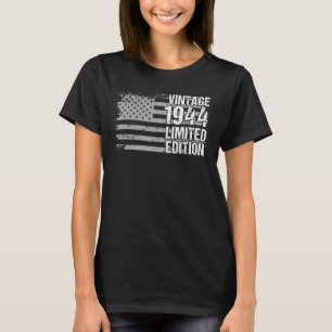 Vintage 1944 78th Birthday 78 Years Old Usa Flag M T-Shirt