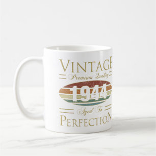 Vintage 1944 80th Birthday Coffee Mug