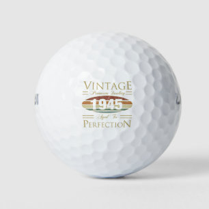 Vintage 1945 80th Birthday Golf Balls