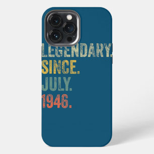 Vintage 1946 76th Birthday Legendary Since July iPhone 13 Pro Max Case